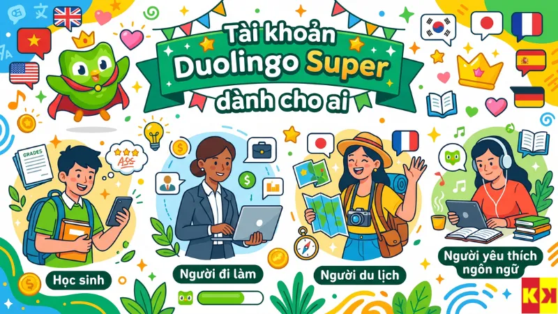 Tài khoản Duolingo Super dành cho ai