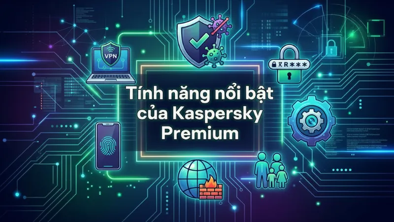 Tính năng nổi bật của Kaspersky Premium