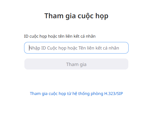 Tham gia cuộc họp (Join Meeting)