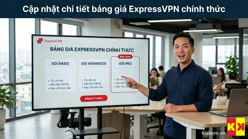 Cập nhật chi tiết bảng giá ExpressVPN chính thức