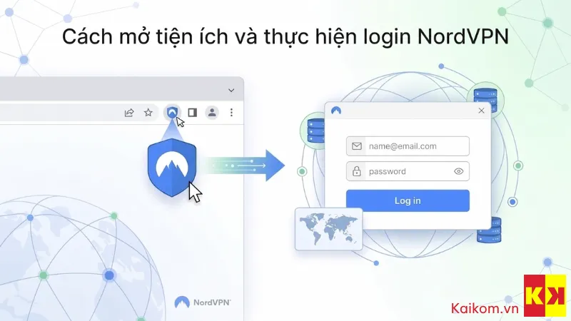 Cách đăng nhập NordVPN Extension