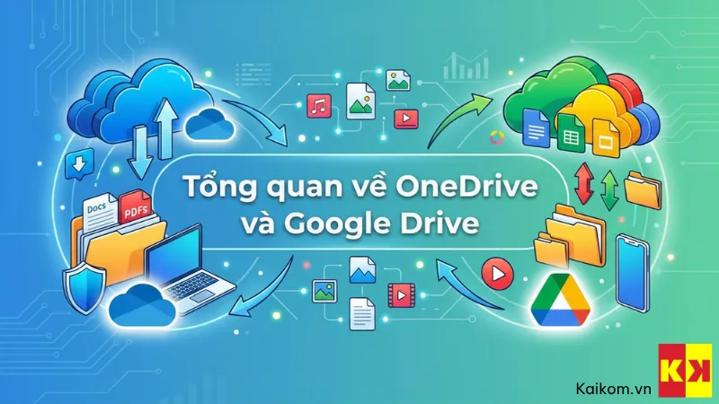So sánh tổng quan OneDrive và Google Drive