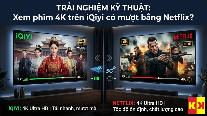 Trải nghiệm xem phim 4K trên iQiyi có mượt bằng Netflix