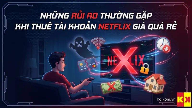 Những rủi ro thường gặp khi thuê tài khoản netflix giá quá rẻ
