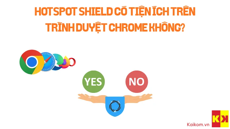 Hotspot Shield có tiện ích trên trình duyệt Chrome không?