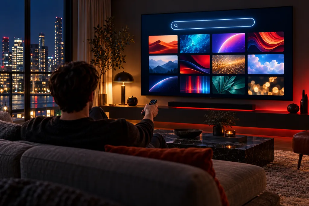 Cài đặt và xem HBO Max trên Smart TV bằng điều khiển trong phòng khách
